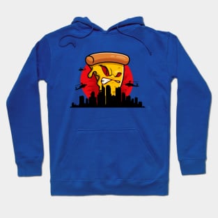 Evil pizza and city Hoodie